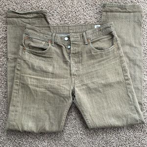 White oak cone denim Levi 501s